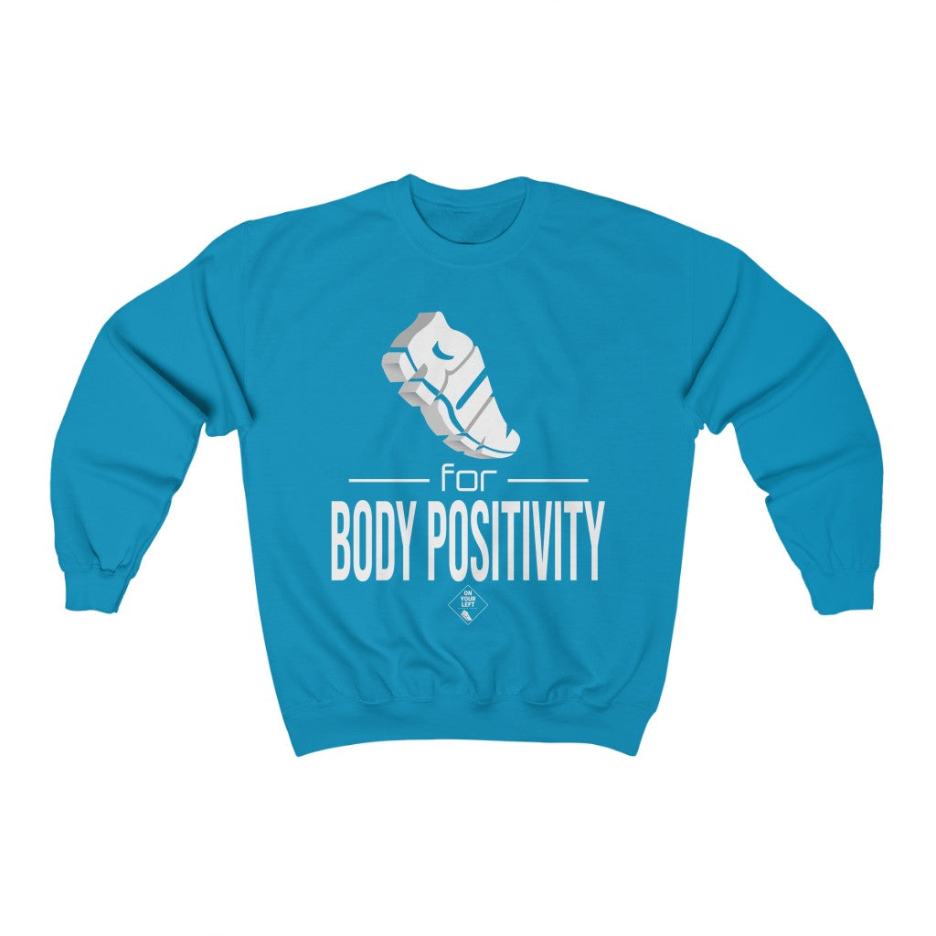 Unisex Heavy Blend™ Crewneck Sweatshirt: RUN for Body Positivity