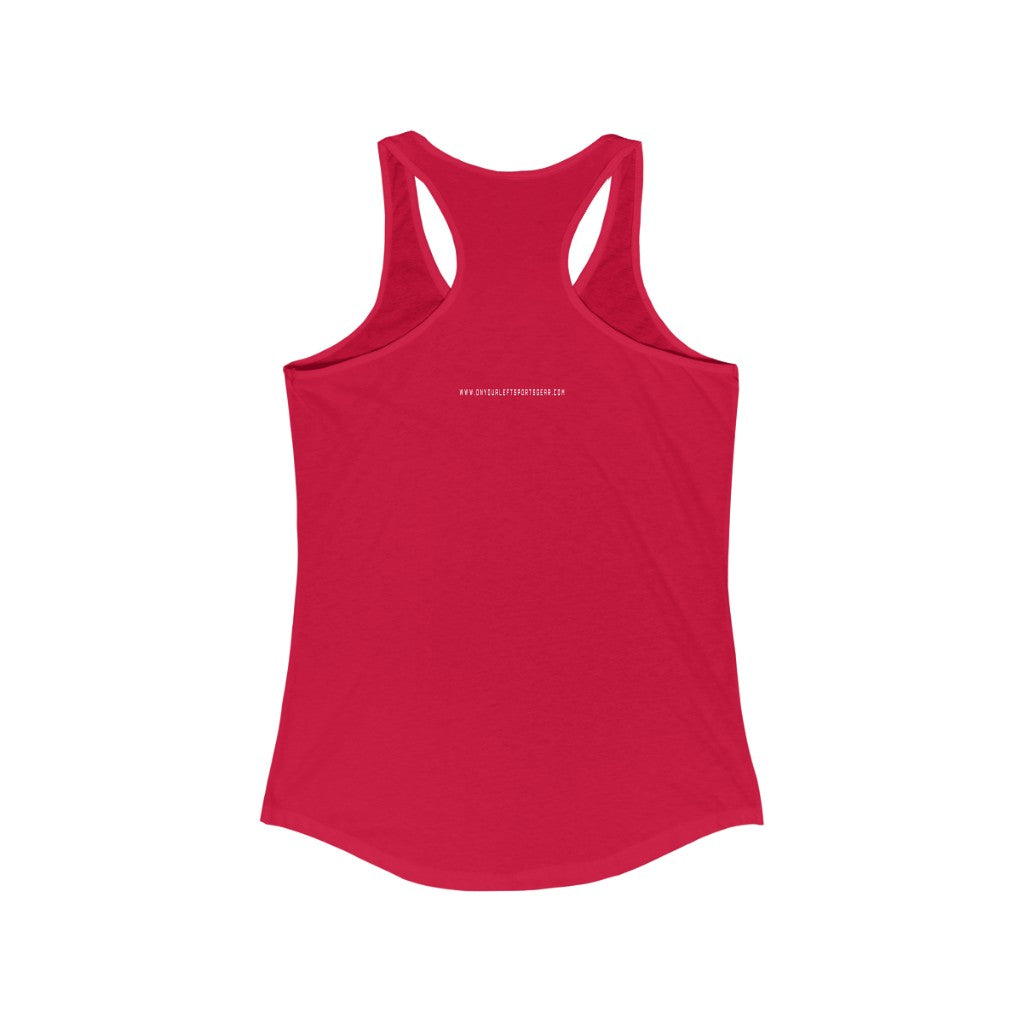 I RUN because I LOVE FOOD : Women's Ideal Racerback Tank