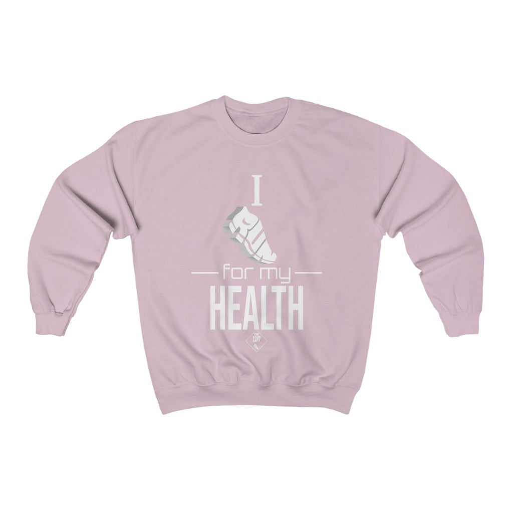 Unisex Heavy Blend™ Crewneck Sweatshirt: I RUN for my Health