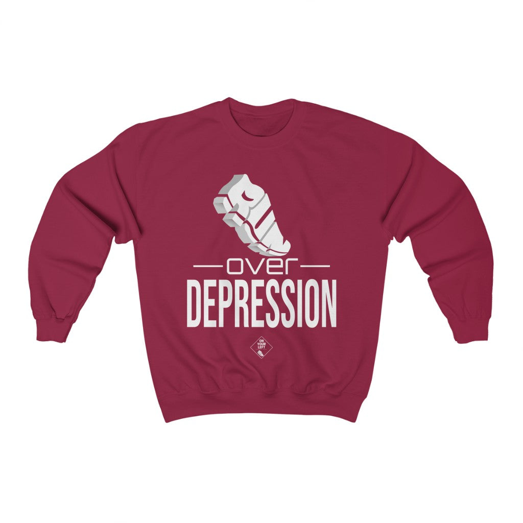 Unisex Heavy Blend™ Crewneck Sweatshirt: RUN over Depression