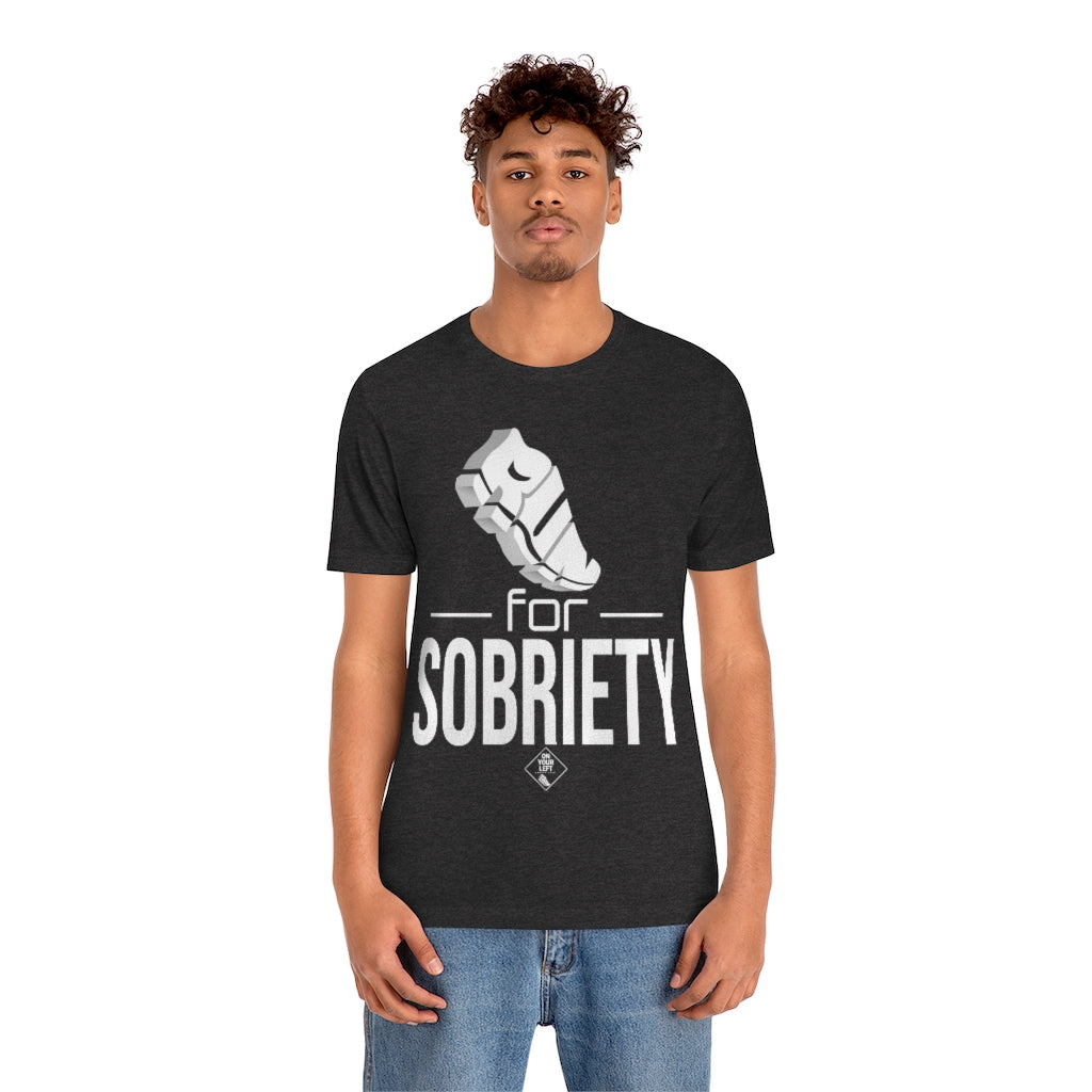 Unisex Jersey Short Sleeve Tee: RUN for Sobriety