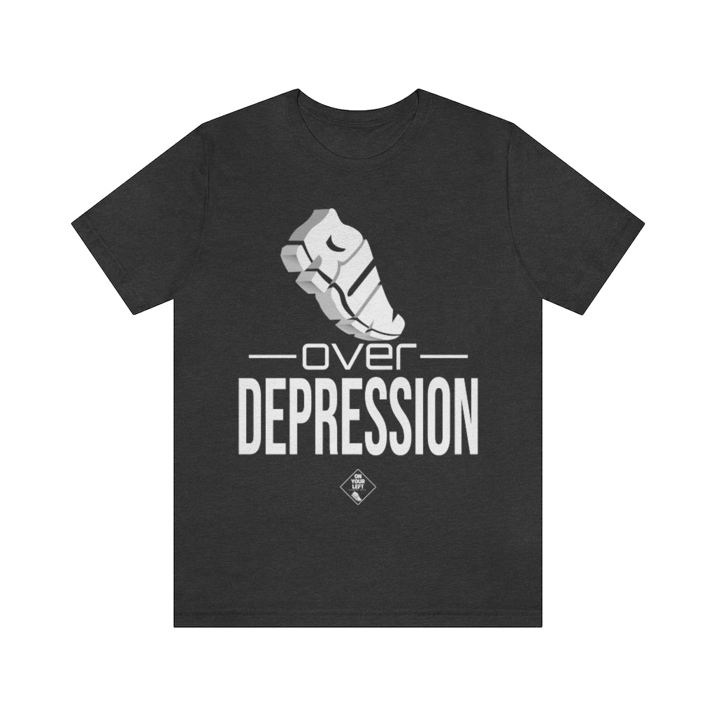 Unisex Jersey Short Sleeve Tee: RUN over Depression