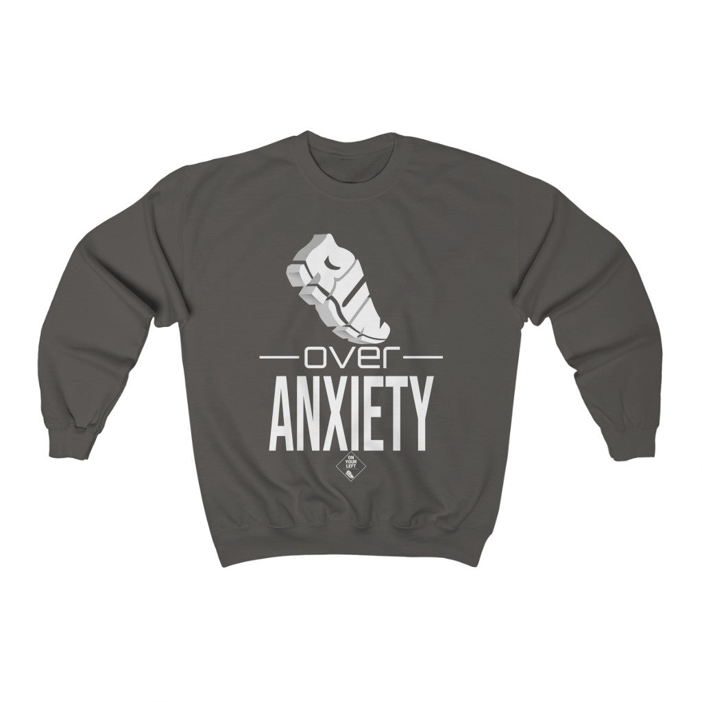 Unisex Heavy Blend™ Crewneck Sweatshirt: RUN over Anxiety