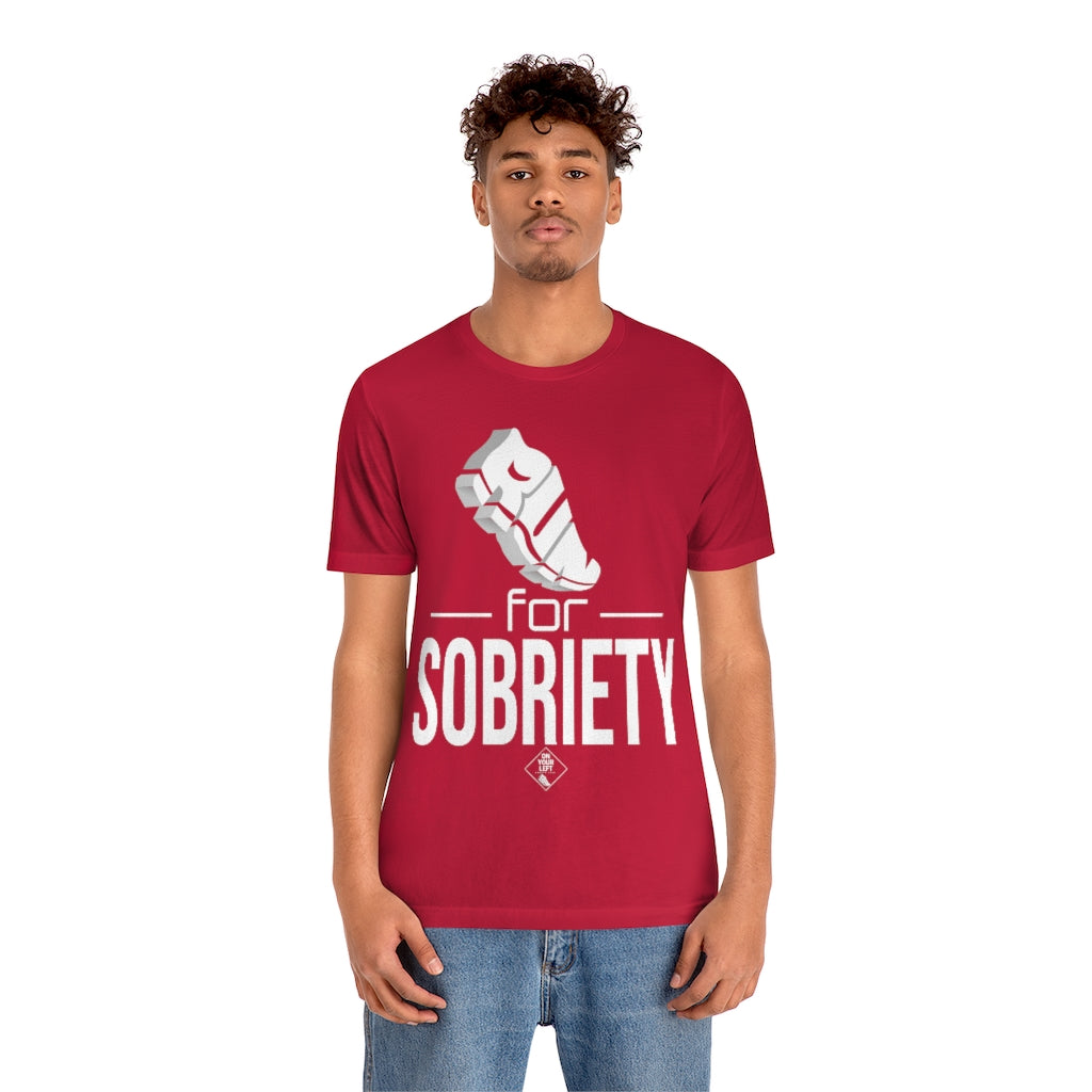 Unisex Jersey Short Sleeve Tee: RUN for Sobriety
