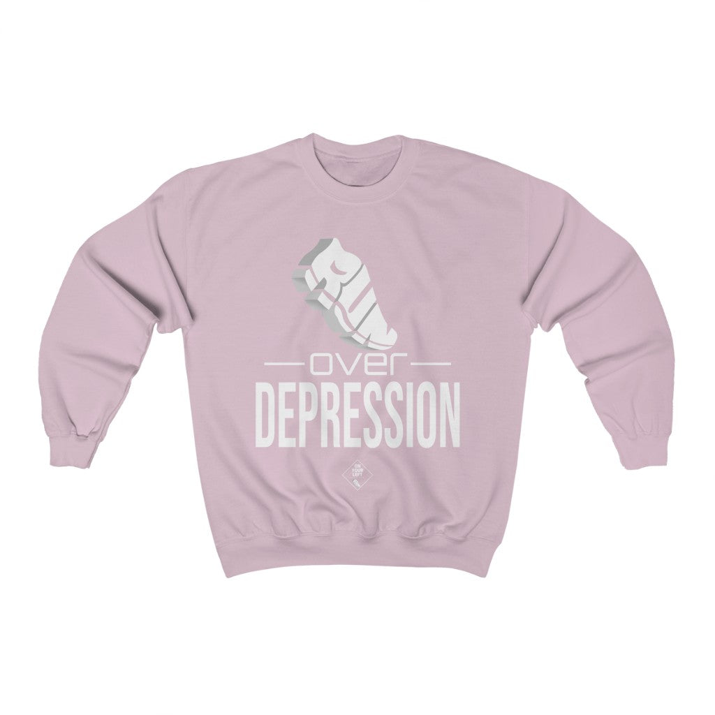Unisex Heavy Blend™ Crewneck Sweatshirt: RUN over Depression