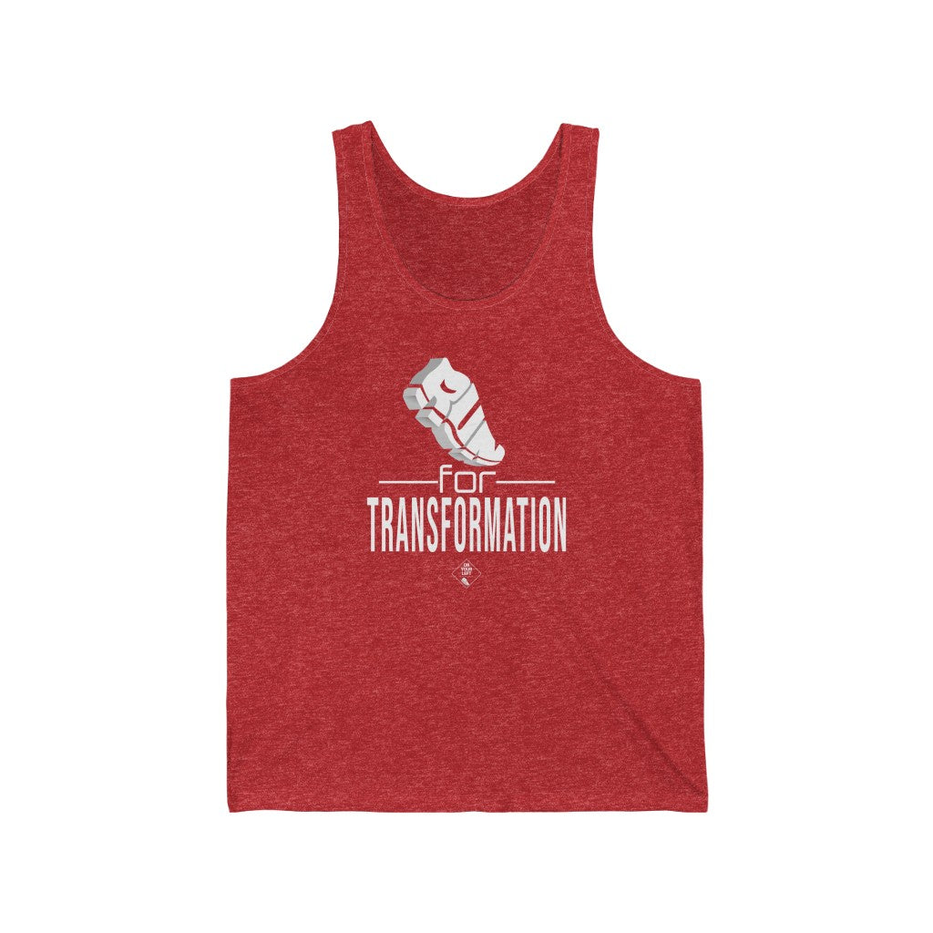 Unisex Jersey Tank: RUN for Transformation