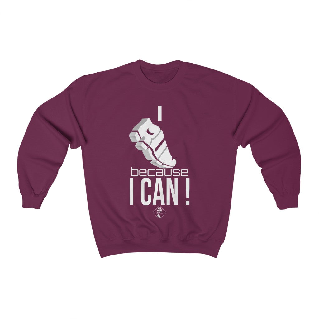 Unisex Heavy Blend™ Crewneck Sweatshirt: I RUN because I CAN !