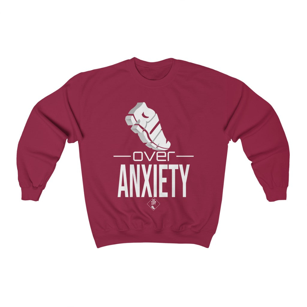 Unisex Heavy Blend™ Crewneck Sweatshirt: RUN over Anxiety