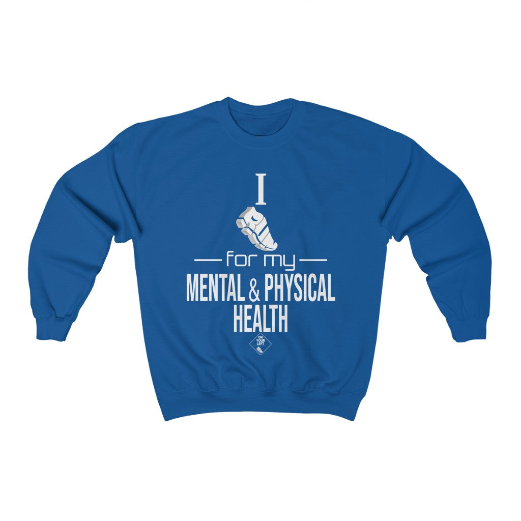 Unisex Heavy Blend™ Crewneck Sweatshirt: I Run for my Mental & Physical Health