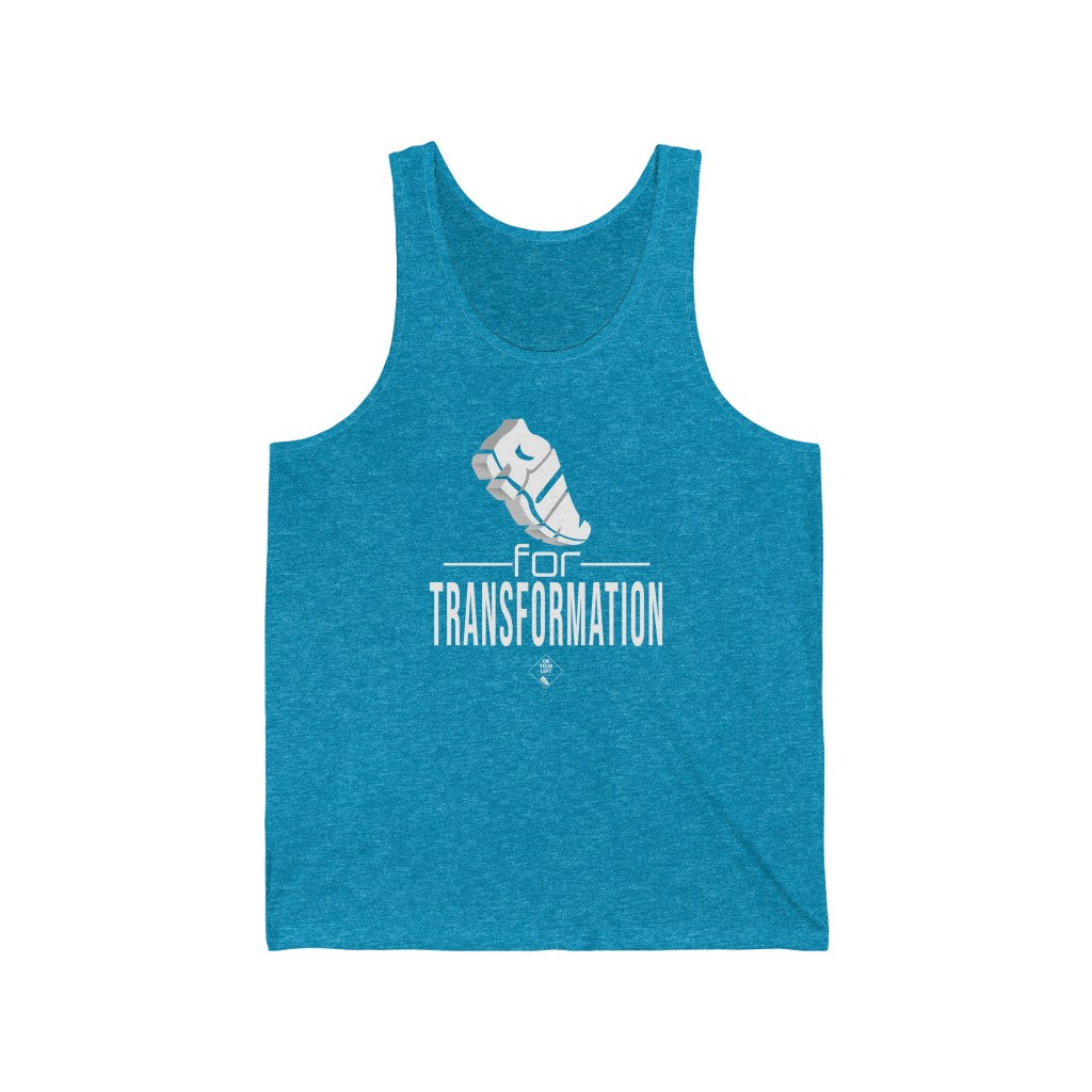 Unisex Jersey Tank: RUN for Transformation