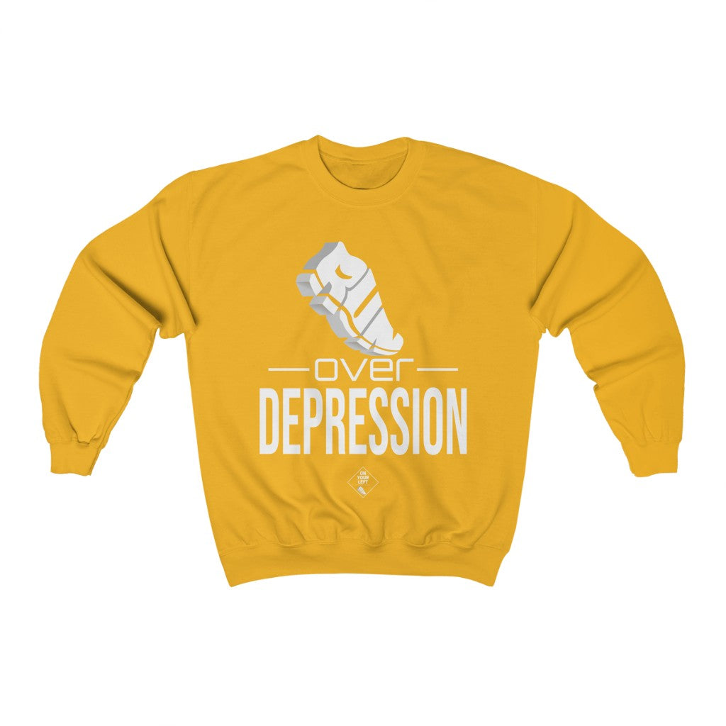 Unisex Heavy Blend™ Crewneck Sweatshirt: RUN over Depression