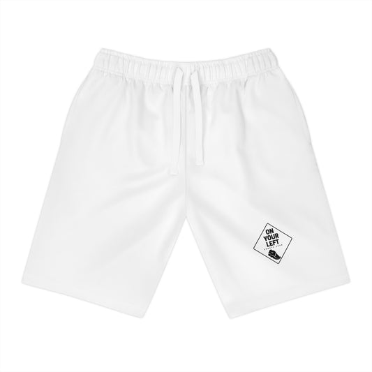 Athletic Long Shorts - 'On Your Left' Performance Gym Wear