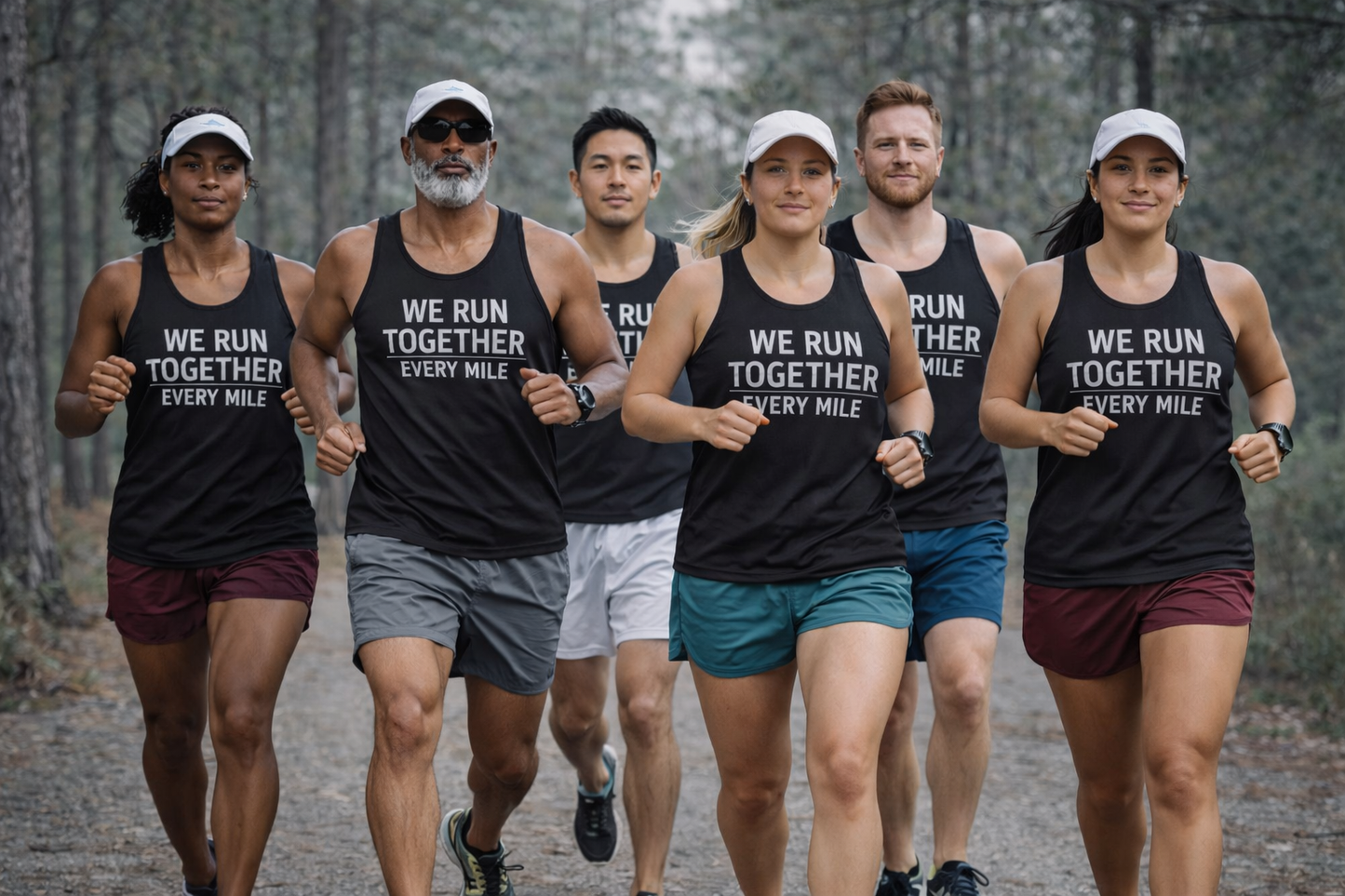 WE RUN TOGETHER. EVERY MILE. | Running Tank Top | Bella+Canvas 3480 | Running Club Tank