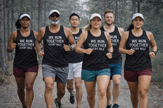 WE RUN TOGETHER. EVERY MILE. | Running Tank Top | Bella+Canvas 3480 | Running Club Tank