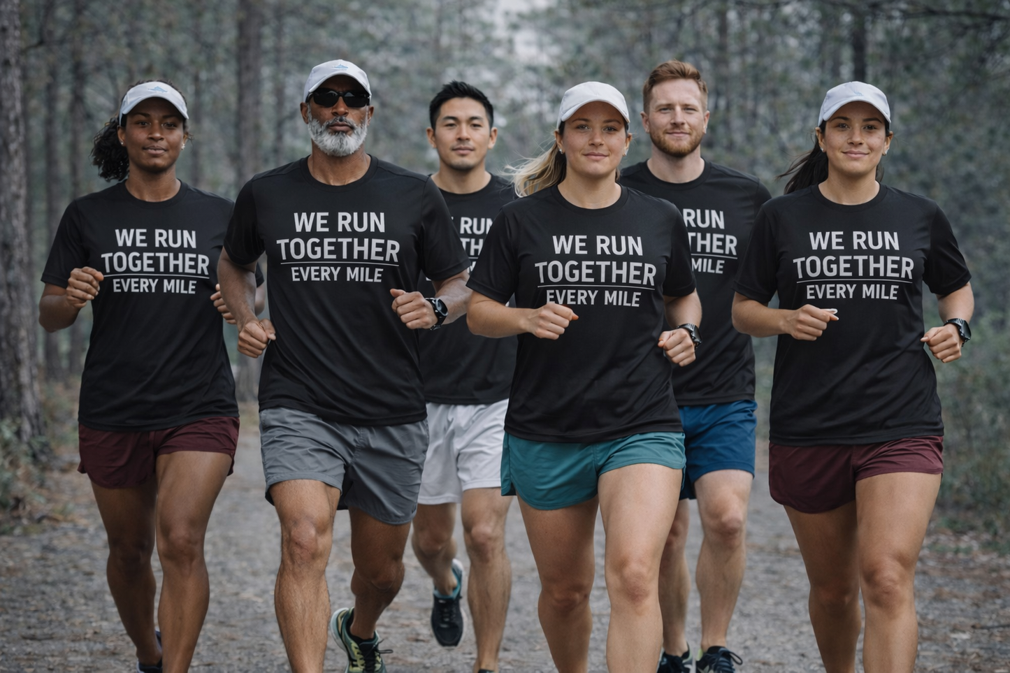 We Run Together. Every Mile.™ Performance Running Shirt | Moisture-Wicking Athletic Tee | On Your Left Sports Gear