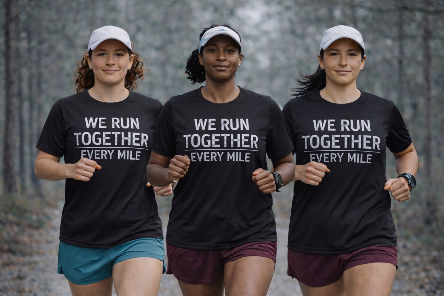 We Run Together. Every Mile.™ Performance Running Shirt | Moisture-Wicking Athletic Tee | On Your Left Sports Gear