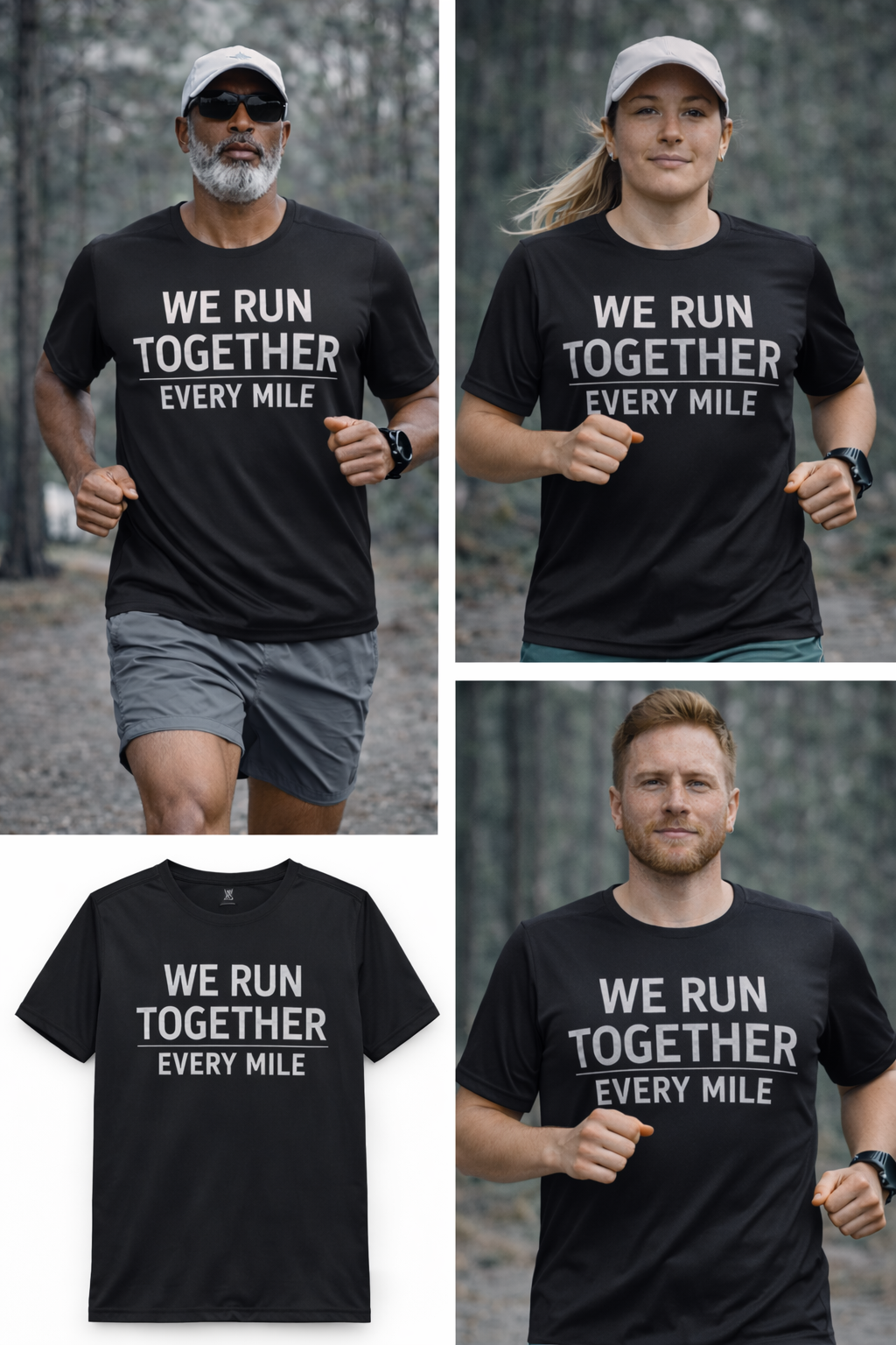We Run Together. Every Mile.™ Performance Running Shirt | Moisture-Wicking Athletic Tee | On Your Left Sports Gear