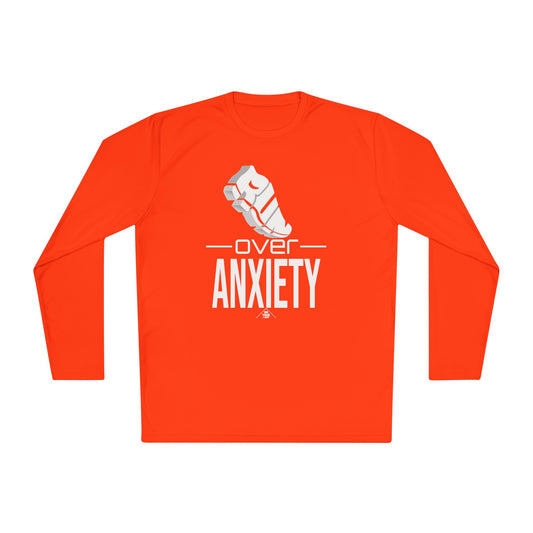 Unisex Jersey Long Sleeve Tee:  RUN over Anxiety