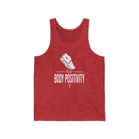 Unisex Jersey Tank: RUN for Body Positivity