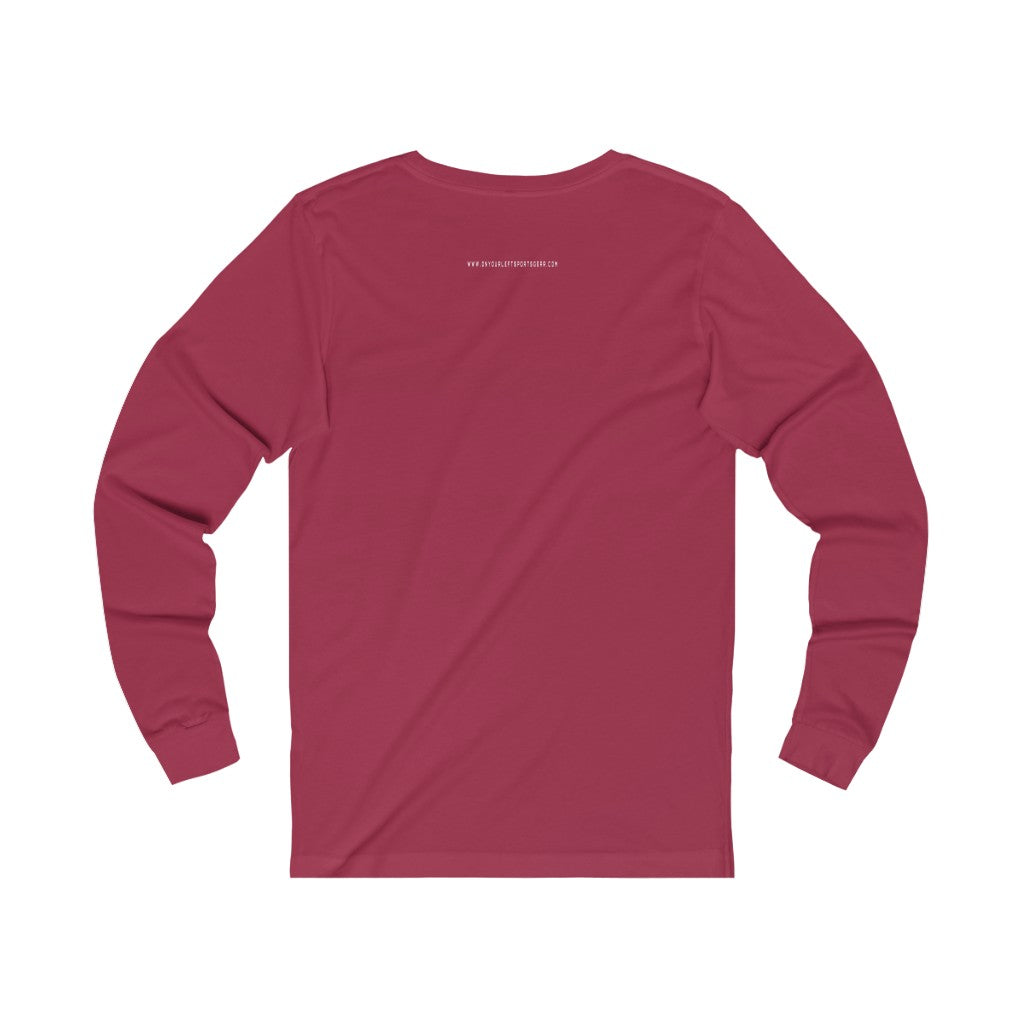 Unisex Jersey Long Sleeve Tee:  RUNNING - Cheaper Than Therapy