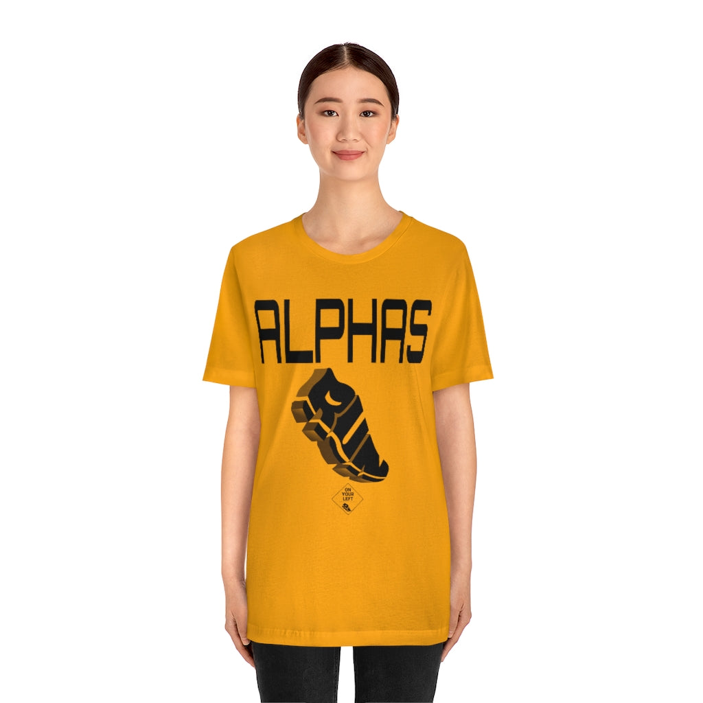 alpha phi gear Unisex Jersey Short Sleeve Tee: ALPHA PHI ALPHA RUN – On Your Left Sports Gear