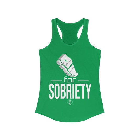 Women's Ideal Racerback Tank: RUN for Sobriety