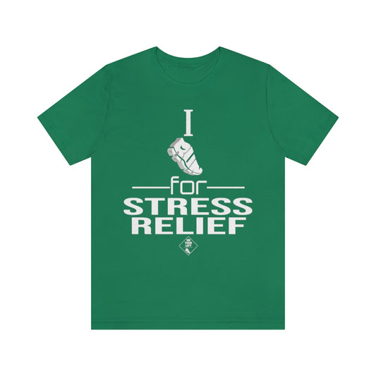 Unisex Jersey Short Sleeve Tee: I RUN for Stress Relief