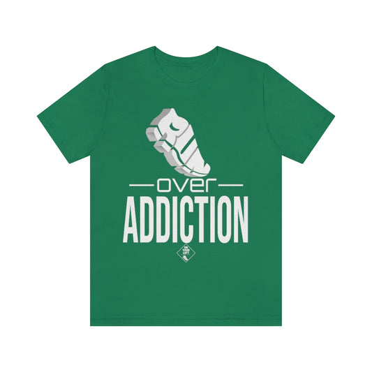 Unisex Jersey Short Sleeve Tee: RUN over Addiction