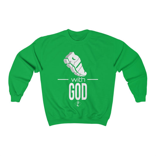 Unisex Heavy Blend™ Crewneck Sweatshirt: RUN with GOD