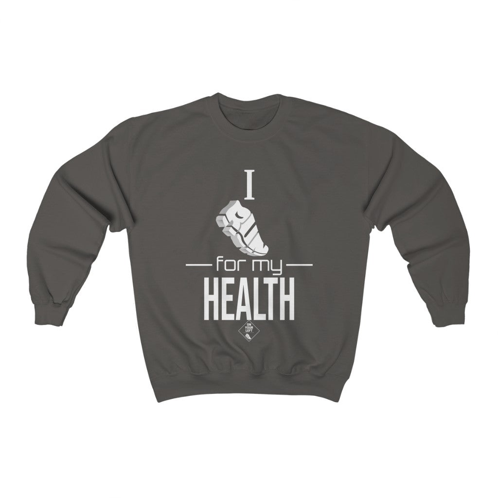 Unisex Heavy Blend™ Crewneck Sweatshirt: I RUN for my Health