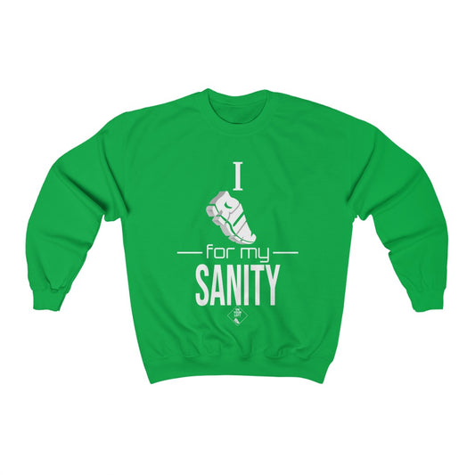 Unisex Heavy Blend™ Crewneck Sweatshirt: I Run for my Sanity