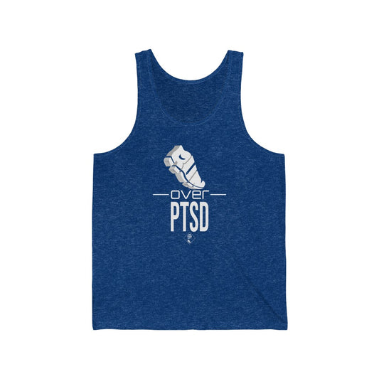 Unisex Jersey Tank: RUN over PTSD