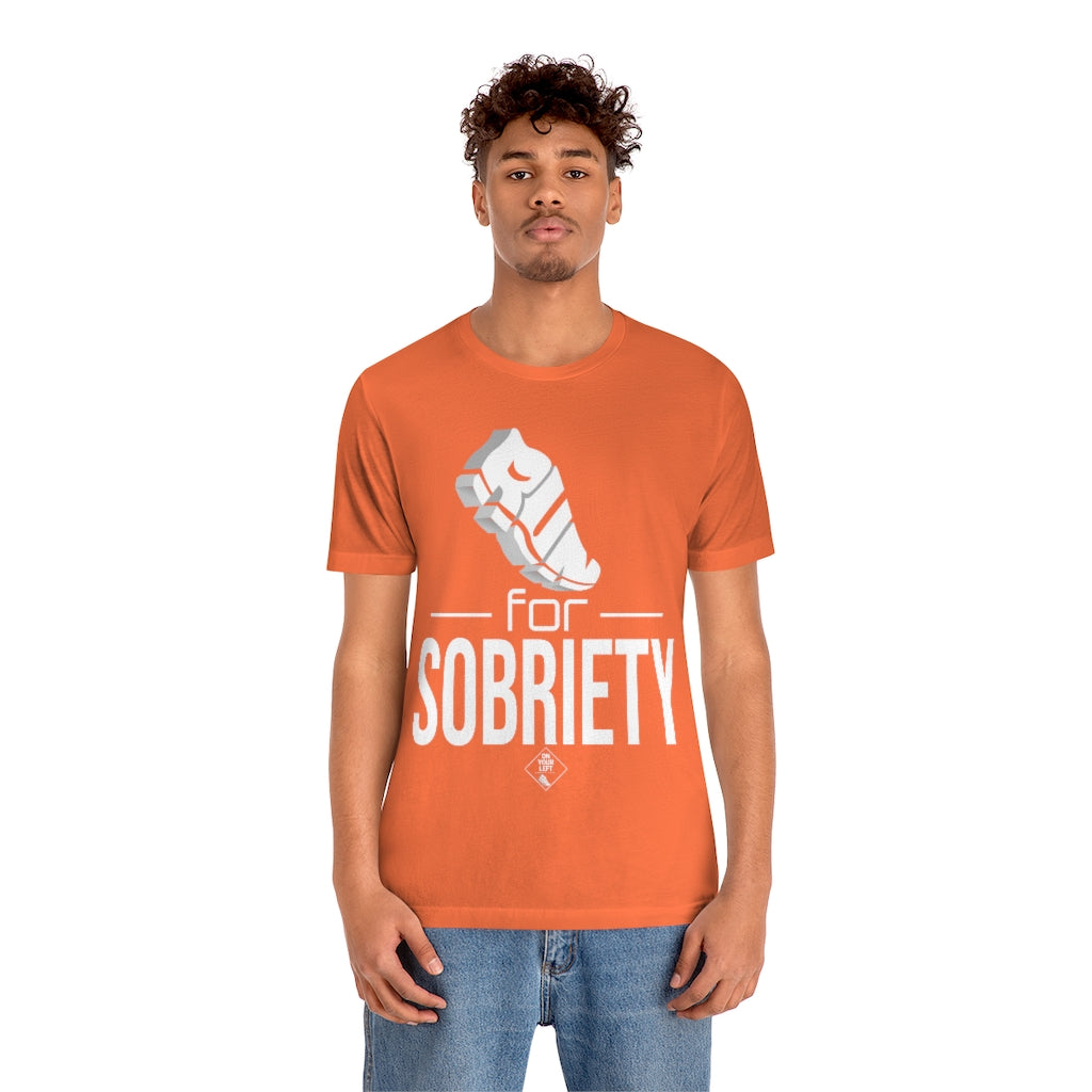 Unisex Jersey Short Sleeve Tee:  RUN for Sobriety