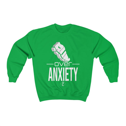 Unisex Heavy Blend™ Crewneck Sweatshirt: RUN over Anxiety