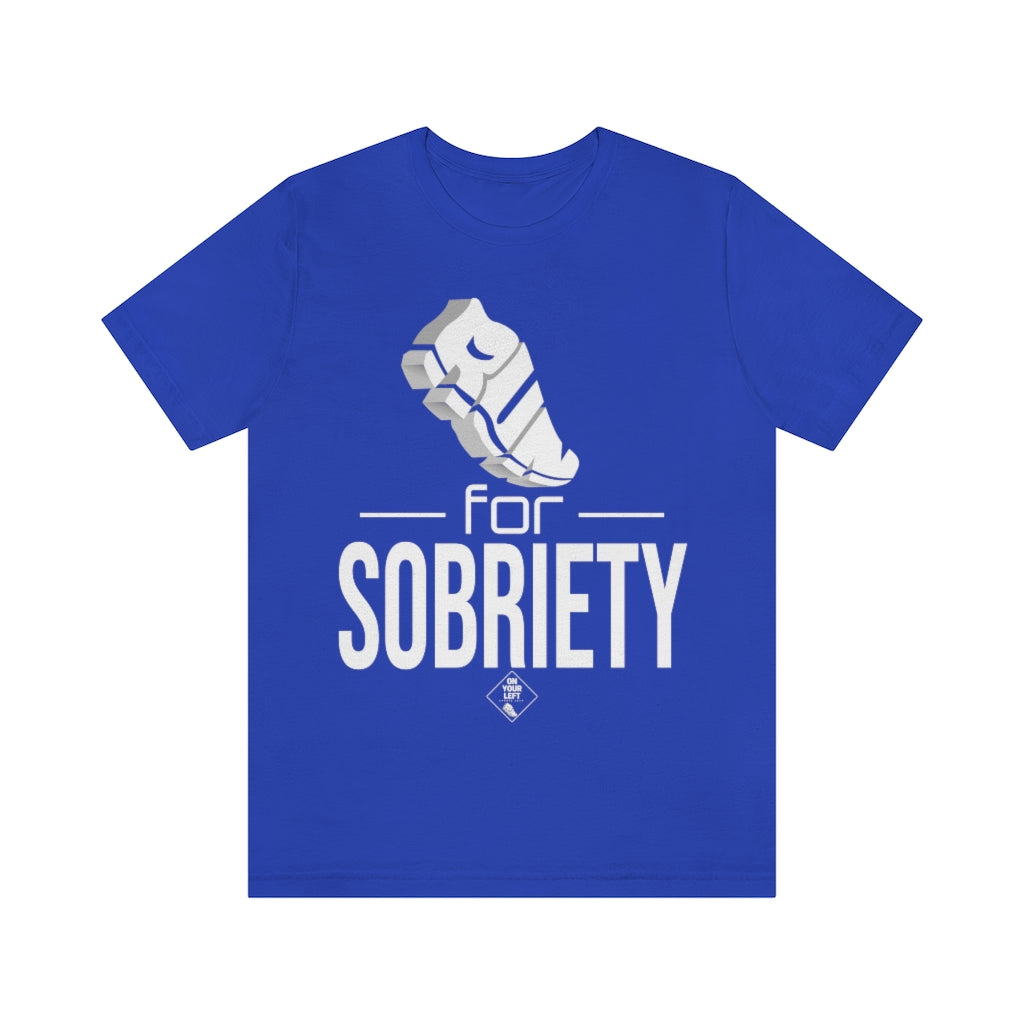 Unisex Jersey Short Sleeve Tee:  RUN for Sobriety