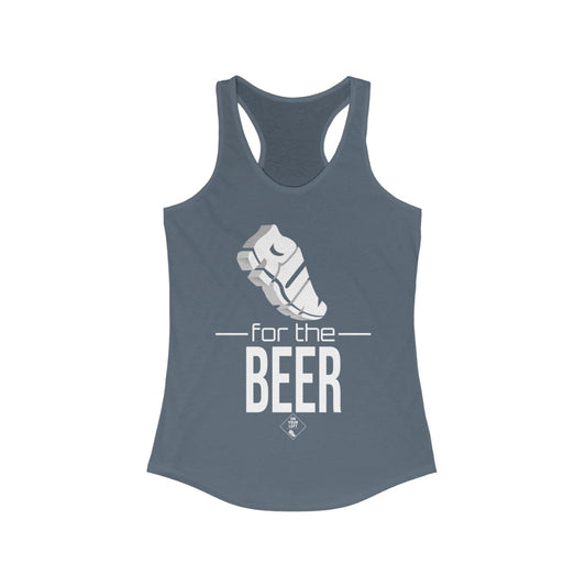 Women's Ideal Racerback Tank: RUN for the BEER