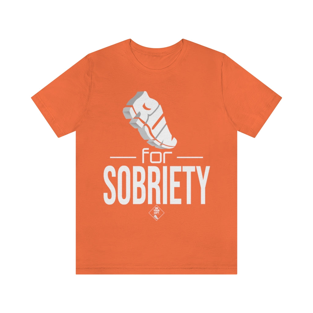 Unisex Jersey Short Sleeve Tee:  RUN for Sobriety