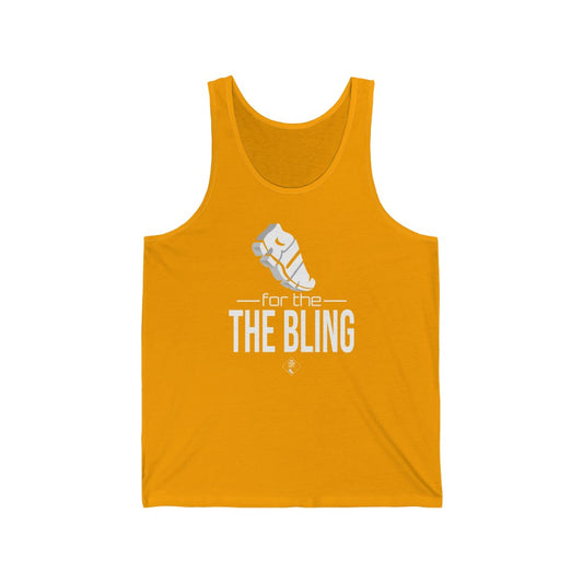 Unisex Jersey Tank: RUN for the BLING