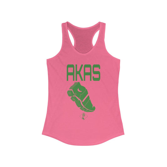 Women's Ideal Racerback Tank: ALPHA KAPPA ALPHA RUN