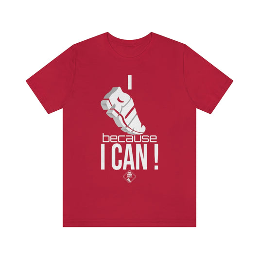 Unisex Jersey Short Sleeve Tee: I RUN because I CAN !