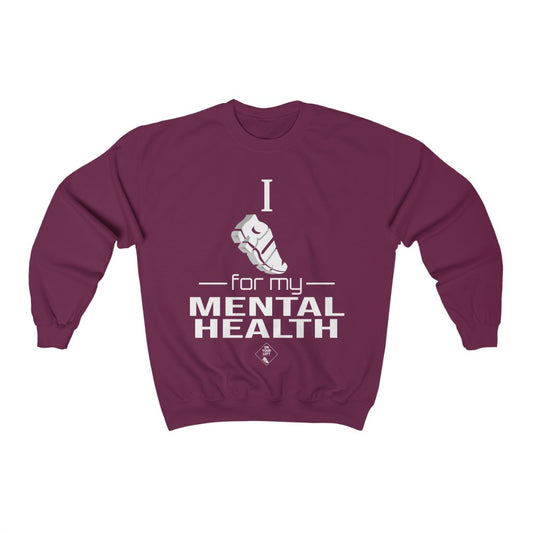 Unisex Heavy Blend™ Crewneck Sweatshirt: I Run for my Mental Health