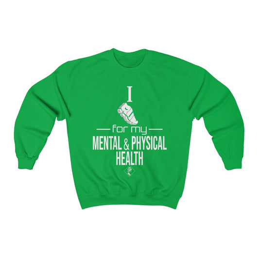 Unisex Heavy Blend™ Crewneck Sweatshirt: I Run for my Mental & Physical Health