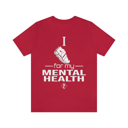 Unisex Jersey Short Sleeve Tee: I Run for my Mental Health