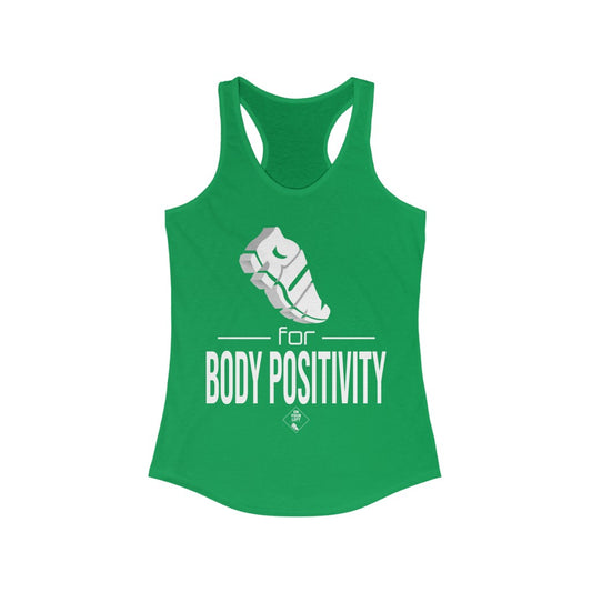 Women's Ideal Racerback Tank: RUN for Body Positivity
