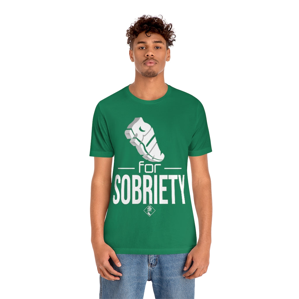 Unisex Jersey Short Sleeve Tee:  RUN for Sobriety