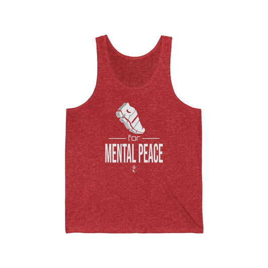Unisex Jersey Tank: RUN for Mental Peace