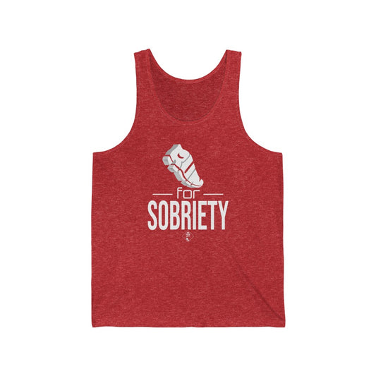 Unisex Jersey Tank: RUN for Sobriety