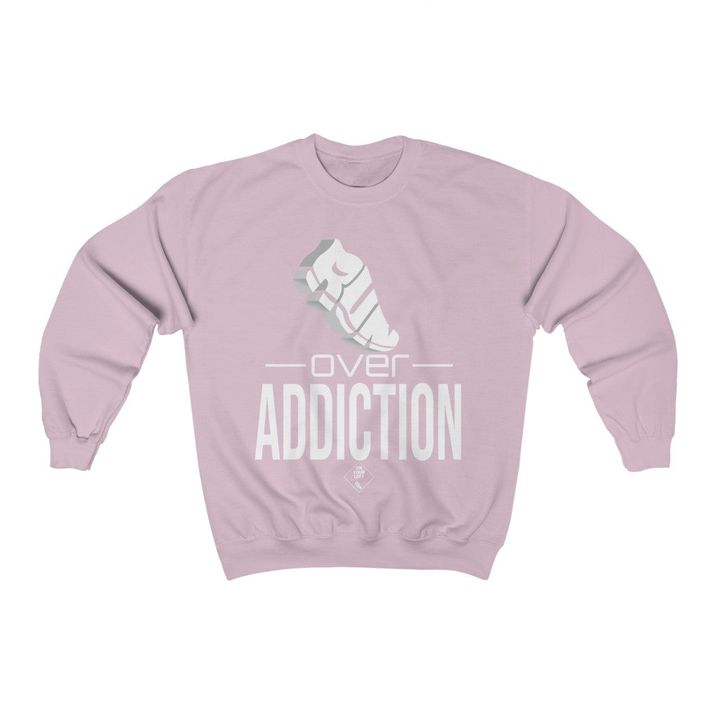 Unisex Heavy Blend™ Crewneck Sweatshirt: RUN over Addiction