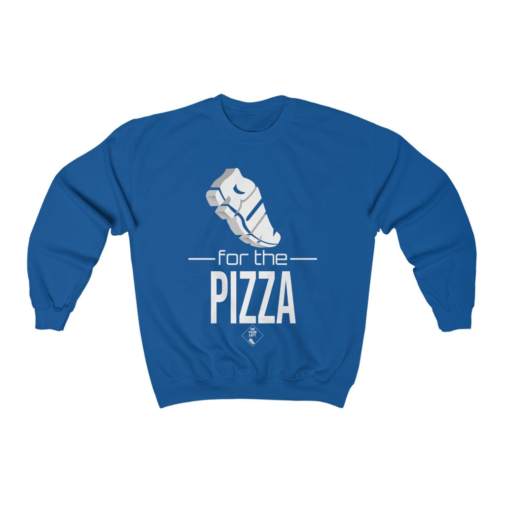 Unisex Heavy Blend™ Crewneck Sweatshirt: RUN for the PIZZA