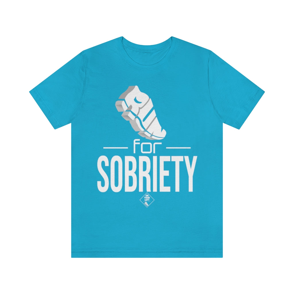 Unisex Jersey Short Sleeve Tee:  RUN for Sobriety